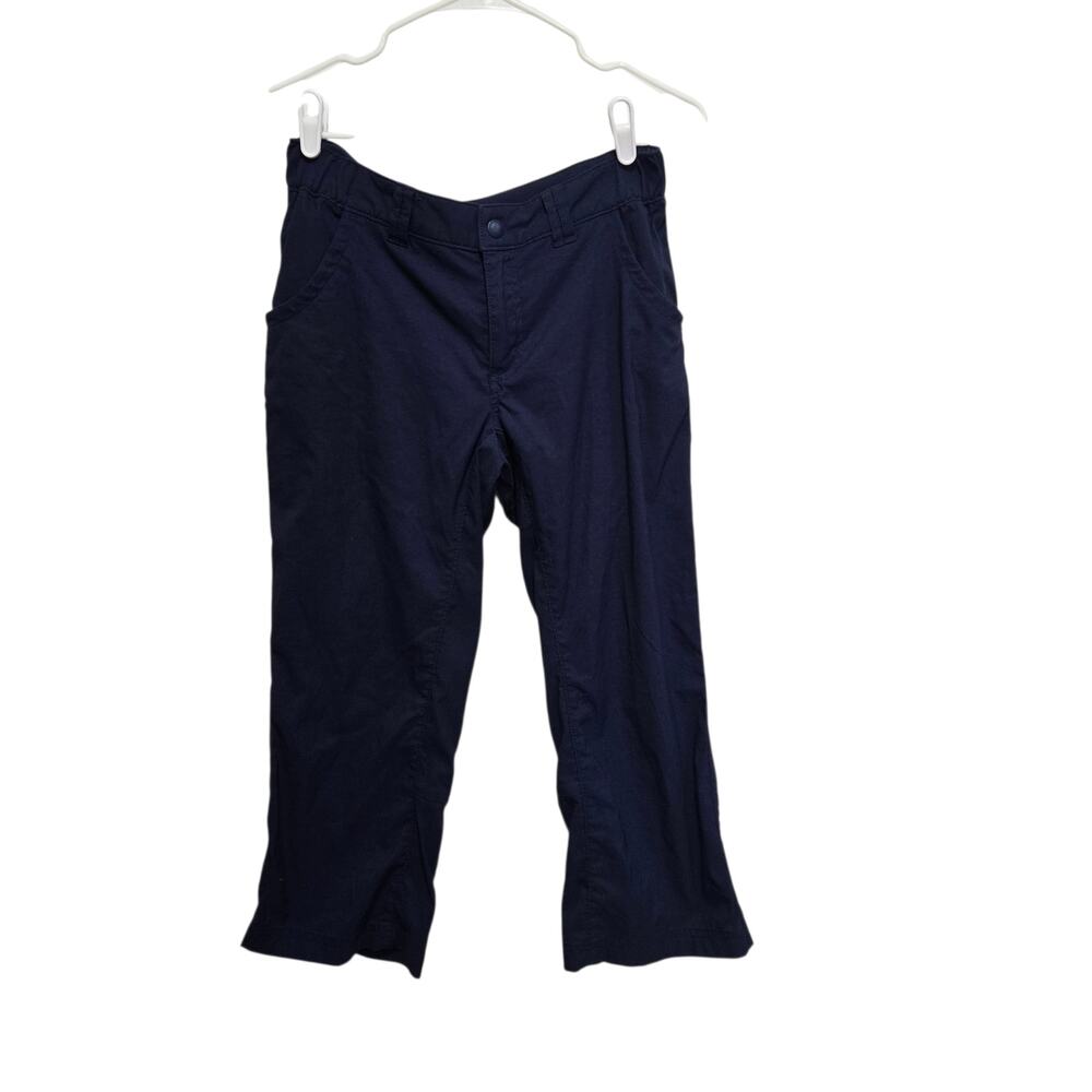 Duluth Trading Flexpedition Crop Hiking Pants Navy 6